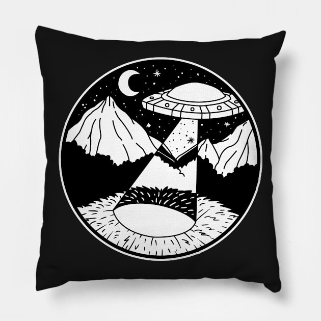 Alien ship Pillow by Dracuria