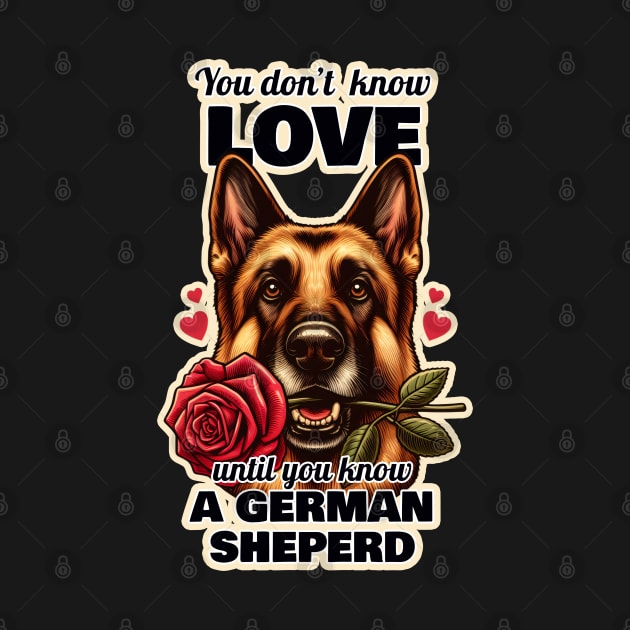 German Shepherd Valentine's day by k9-tee