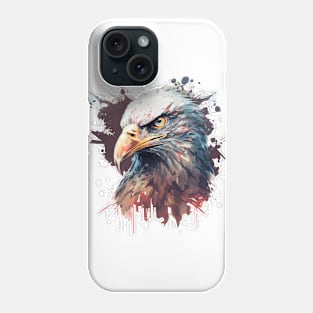 Eagle Portrait Animal Painting Wildlife Outdoors Adventure Phone Case