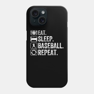 Eat Sleep Baseball Repeat Phone Case