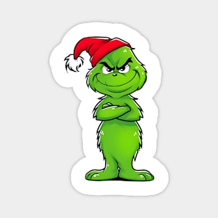 "Grinch Cartoon Full of Christmas Cheer" Magnet