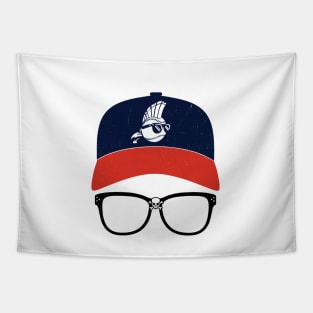 Ricky Vaughn Major League - vintage glasses and hat Tapestry