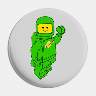 Spaceman! (Green) Pin