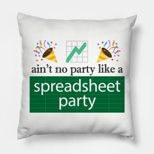 Funny Excel: Spreadsheet Party Pillow