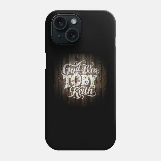 God Bless Toby Keith Phone Case by MercurialMerch