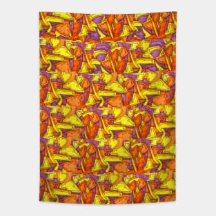 Neon Cube Party Tapestry