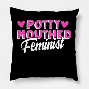 Potty Mouthed Feminist Pillow