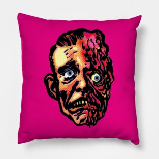 Vintage Melting Man Comic Book Back Pages Pillow