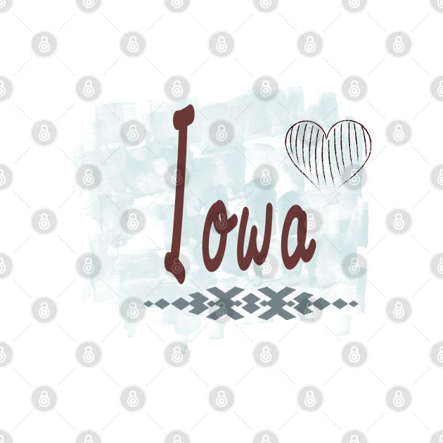 Iowa love souvenir by artsytee