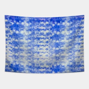 Abstract Indigo Tie-Dye Tapestry