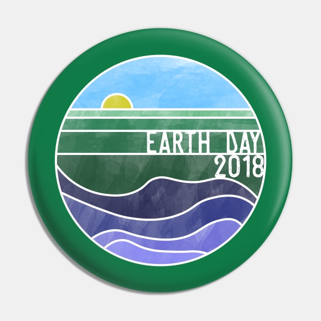 Earth Day 2018 - White Pin by PrintablesPassions