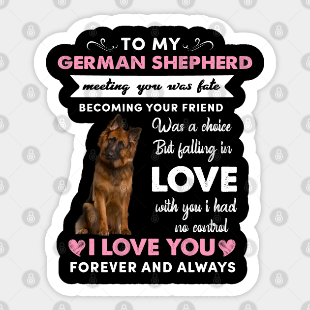 german shepherd i love you