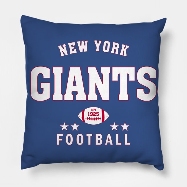 New York Giants (Football) Pillow by balibeachart