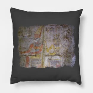 Egyptian hieroglyphs - Temple of Kalabsha Pillow