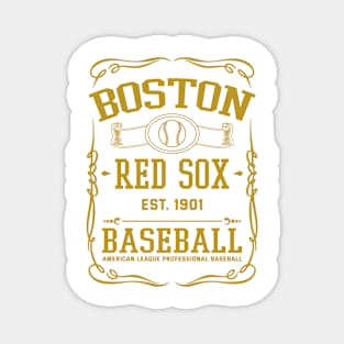 Vintage Red Sox American Baseball Magnet