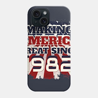 1982 Making America Great Patriotic US Born Birthday Phone Case