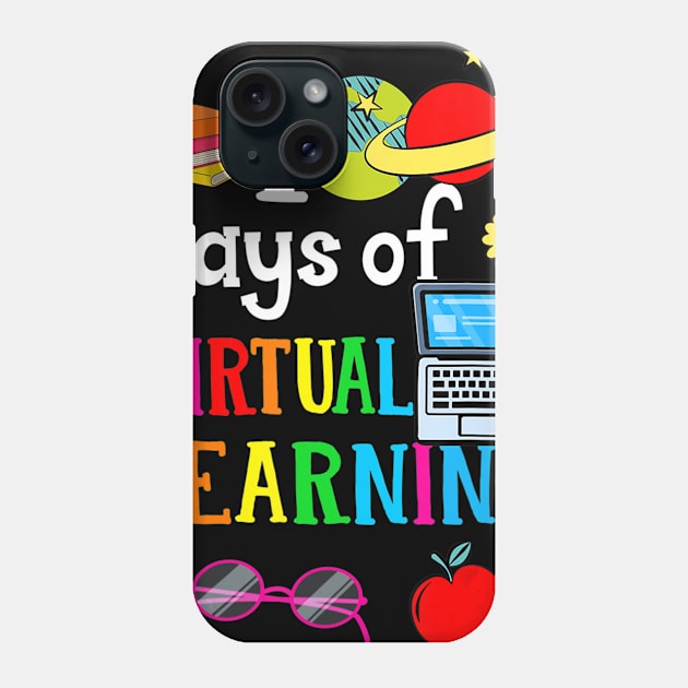 100 Days Of School Virtual Learning Home Online Class Phone Case by Kellers