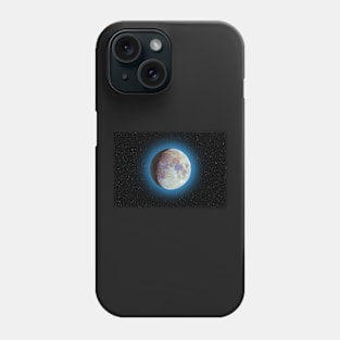 Color super moon with blue halo Phone Case