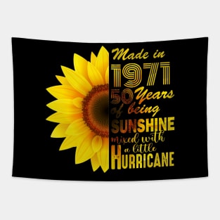 50th Birthday Sunflower Gift Idea Tapestry