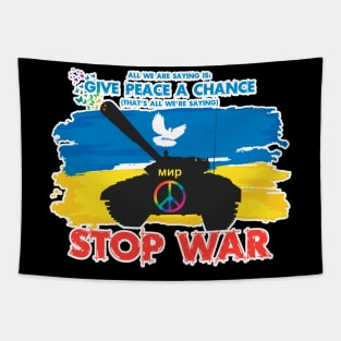 Give Peace a Chance - Stop War - Flag Tapestry