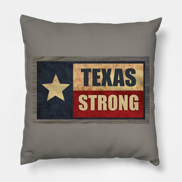 Texas Strong Pillow by Dale Preston Design