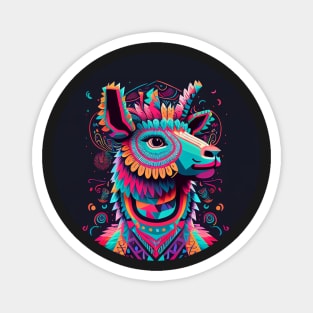 Party Llama: Ready to Celebrate in Style Magnet