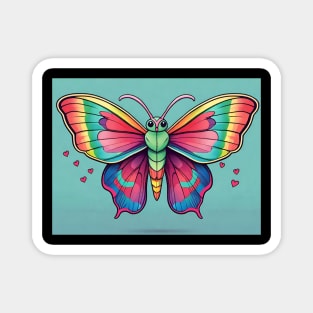 Rainbow Moth Magnet