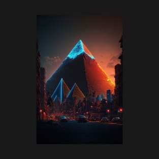 Pyramids cyberpunk style T-Shirt