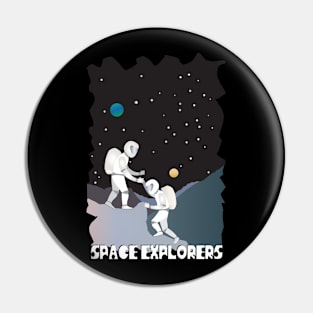 Space explorers Pin