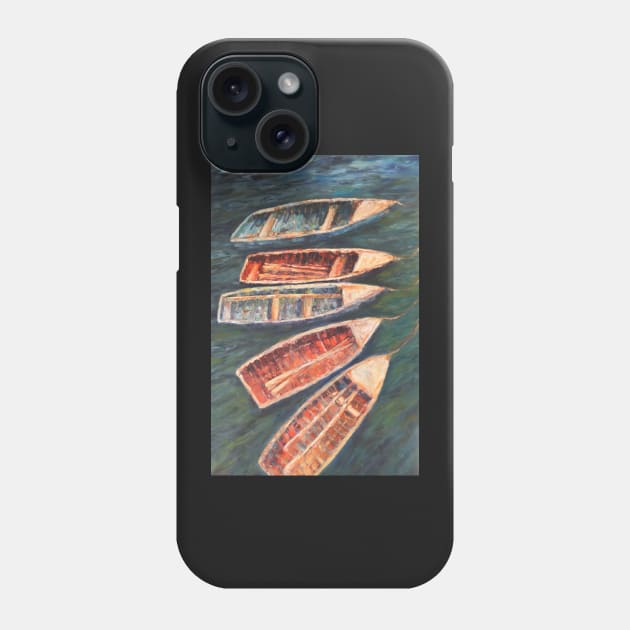 Fishing boats, Lake Titicaca Phone Case by Terrimad