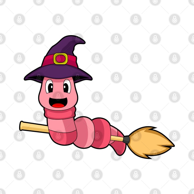 Worm Halloween Witch by Markus Schnabel