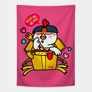 Spicy Chicken Noodles Tapestry