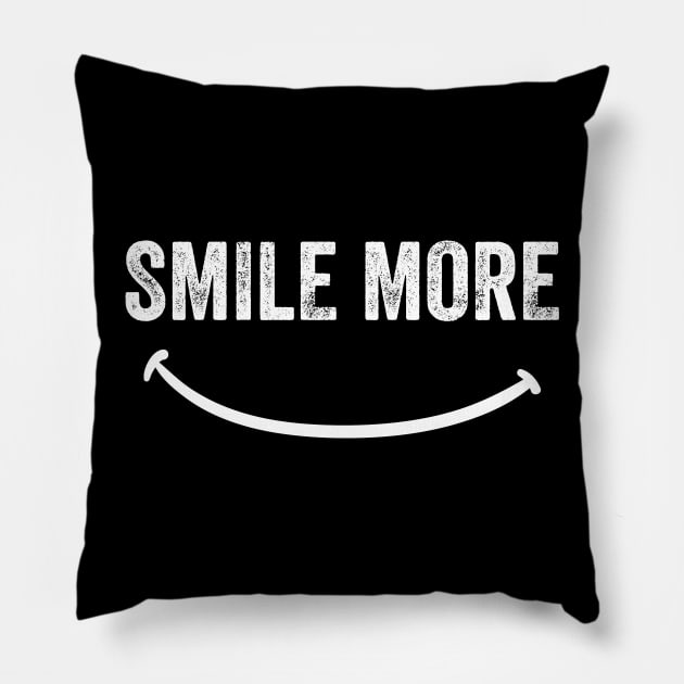 Smile more Pillow by captainmood