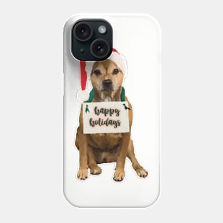 Happy Holidays Pitbull Phone Case