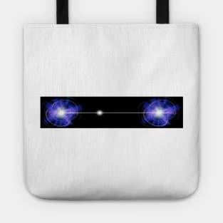 Quantum entanglement, conceptual artwork (C019/6919) Tote