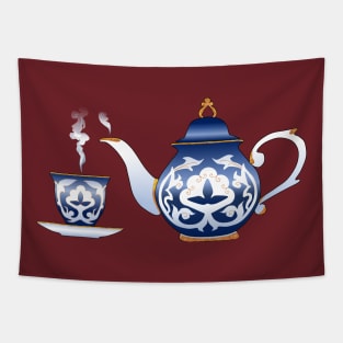 Teapot and cup Tapestry