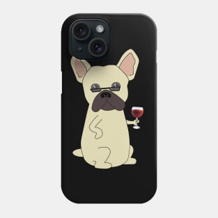 Cool French Bulldog Wine Phone Case