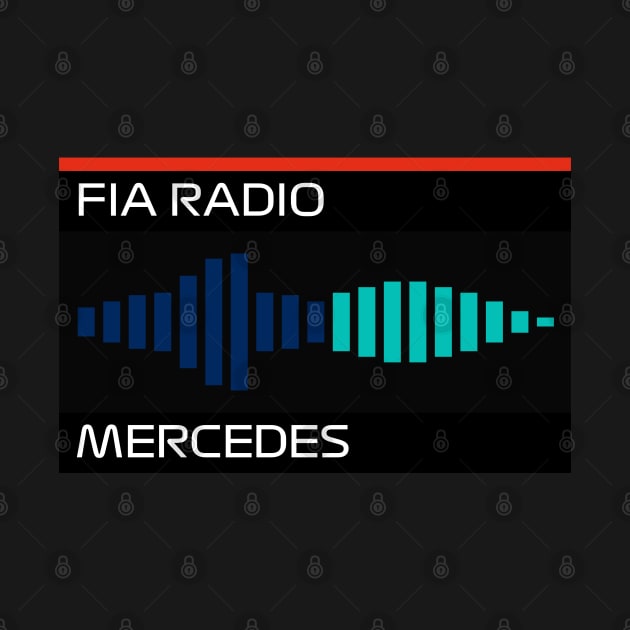 "Blue Flag" Mercedes Radio Message Design by GreazyL