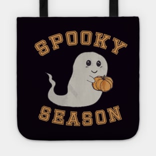 Spooky season cute ghost and pumpkin Tote