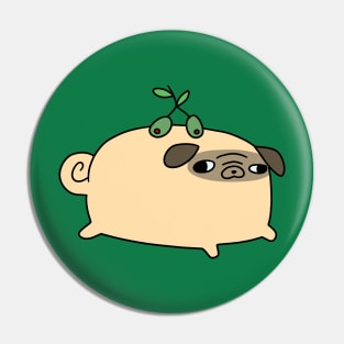 Olive Pug Pin