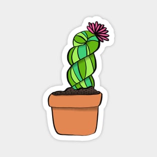 Potted Yarn Cactus Magnet