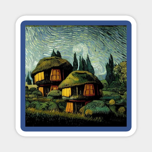 Starry Night in Kashyyyk Magnet by Grassroots Green