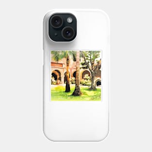 Mission San Juan Capistrano Palms Phone Case