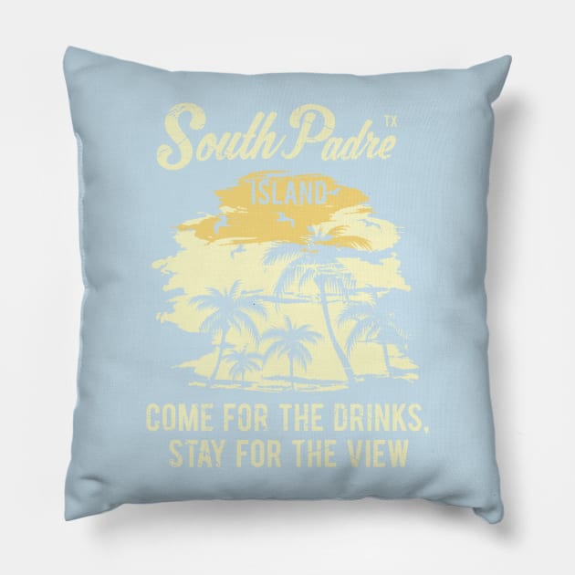 South Padre Island Pillow by RippedThemer