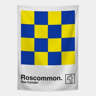 County Roscommon / Original Retro Style Minimalist Design Tapestry