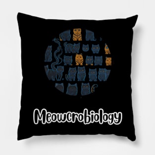 Meowcrobiology Pillow