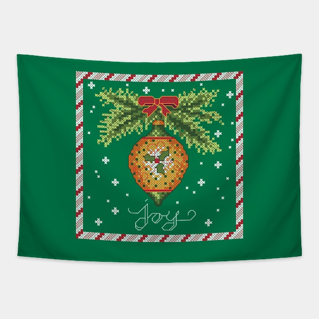 Festive Holiday Joy Tapestry by inotyler