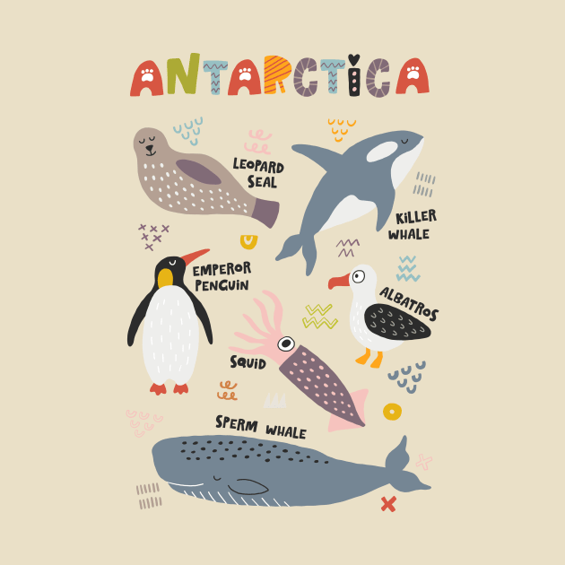 Antarctica Animals by JunkyDotCom