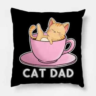 Cat dad Pillow