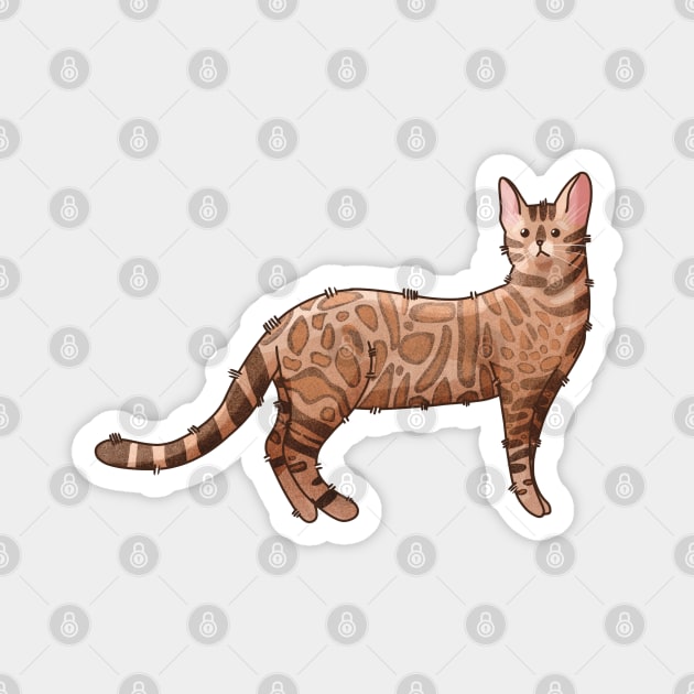 Bengal cat - Gifts for cat lovers Magnet by Feline Emporium